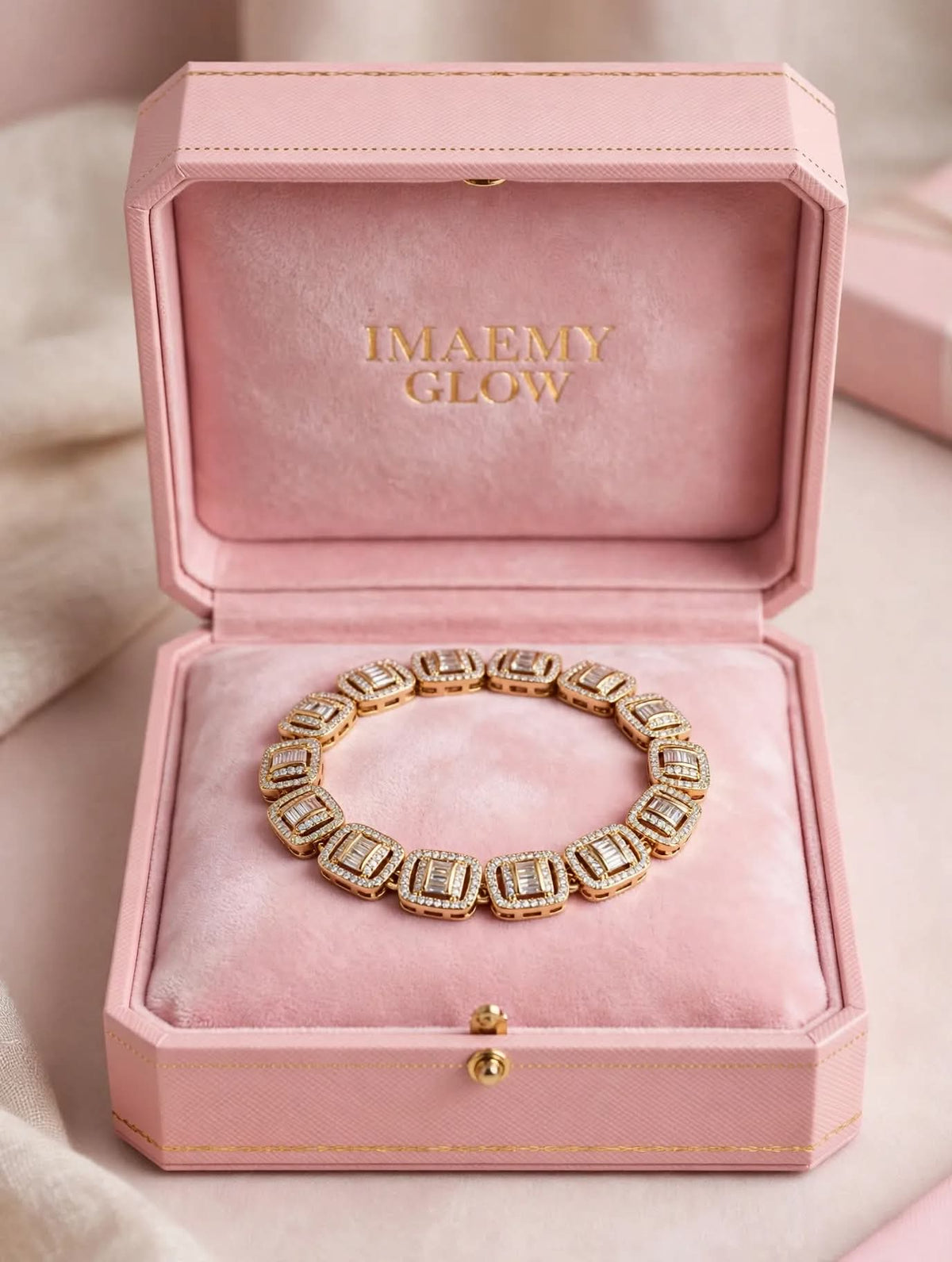 Bracelet imaemyglow carré diamant