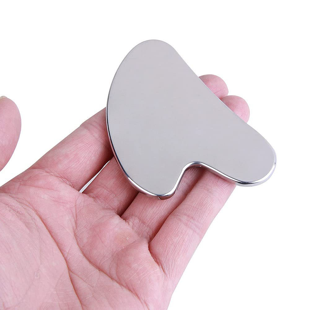 Gua sha cœur en acier inoxydable 304 -Imaemy Glow