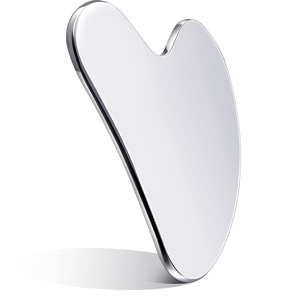 Gua sha cœur en acier inoxydable 304 -Imaemy Glow