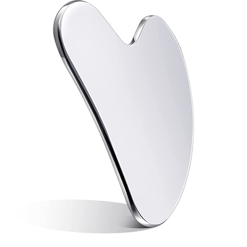 Gua sha cœur en acier inoxydable 304 -Imaemy Glow